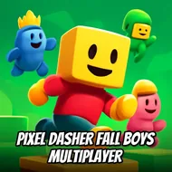 Pixel Dasher Fall Boys Multiplayer - Pixel Runner game