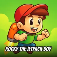 Rocky The Jetpack Boy - Pixel Runner game